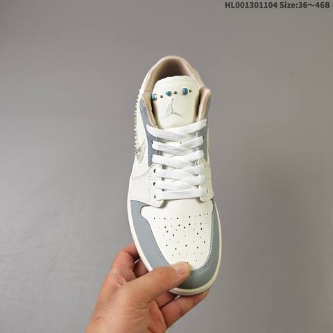 Air Jordan 1 Low Soft Pearl WMNS AIR JORDAN 1 Aj1 Lifestyle (BS-67843)