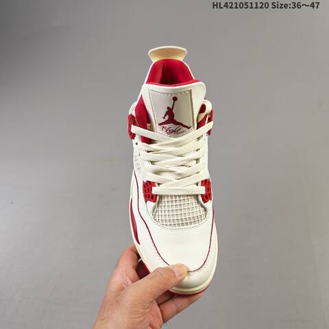 Air Jordan 4 Retro Sierra Red WMNS AIR JORDAN 4 Aj4 Lifestyle (BS-67765)