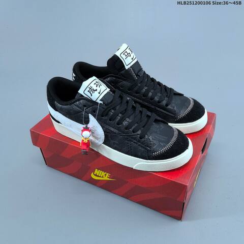 Nike Blazer Low 77 Jumbo CNY MN2026 001 Black White Sail Red EU 36 45 Skate Shoe EU 36-45 - Unisex (BS-62212)