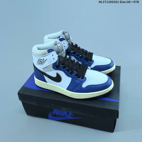Nike Air Jordan 1 Retro High OG Black White AIR JORDAN 555088-063 Lifestyle (BS-66737)