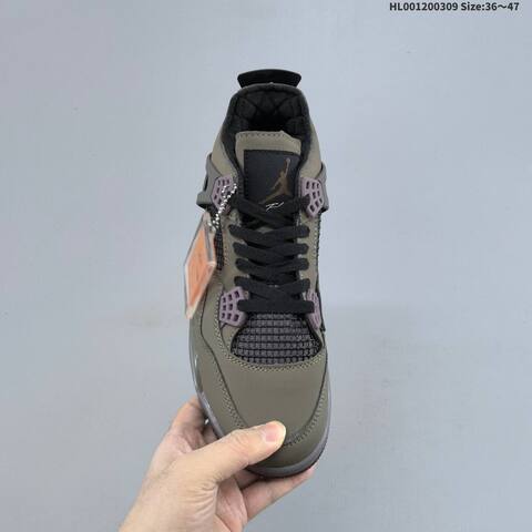 A Ma Maniere x Air Jordan 4 Retro SP Dark Mocha AMM x AIR JORDAN AJ4 Lifestyle (BS-66587)
