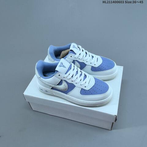 Nike Air Force 1 07 Kobe White Light Blue Silver EU 36-45 Sneaker - Unisex (BS-59995)