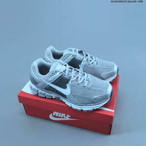 Nike Zoom Vomero 5 Light Grey Dark Grey Cream Black EU 36-45 Running Shoe - Unisex (BS-61772)