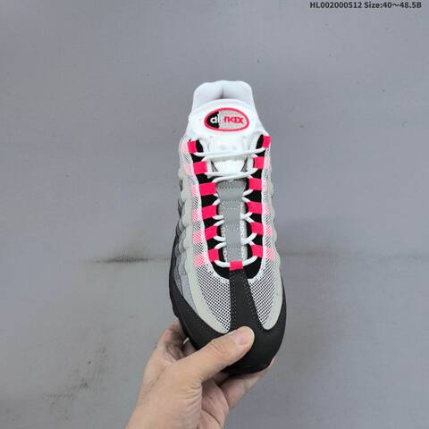 Nike Air Max 95 Black Grey White Red EU 40-48 5 Running Shoe - Men's (BS-60397)