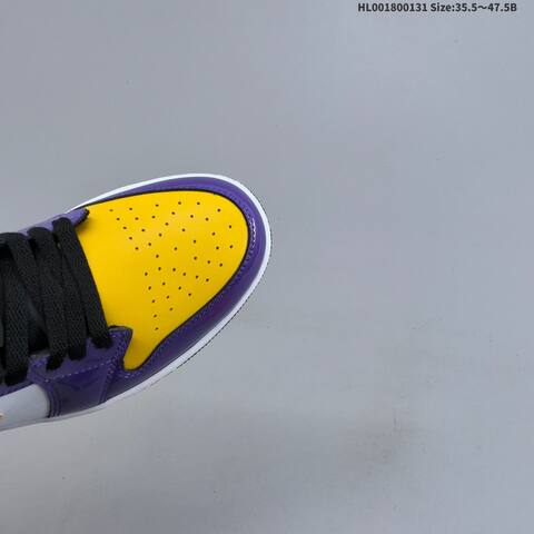 Air Jordan 1 Low Lakers AIR JORDAN 1 Aj1 1 Jordan Ai Lifestyle (BS-66744)