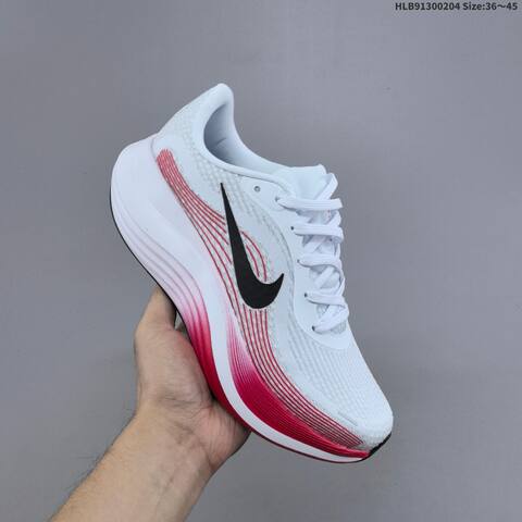 Nike Journey Run 2 ComfiRide White Black Red EU 36-45 Running Shoe - Unisex (BS-61545)