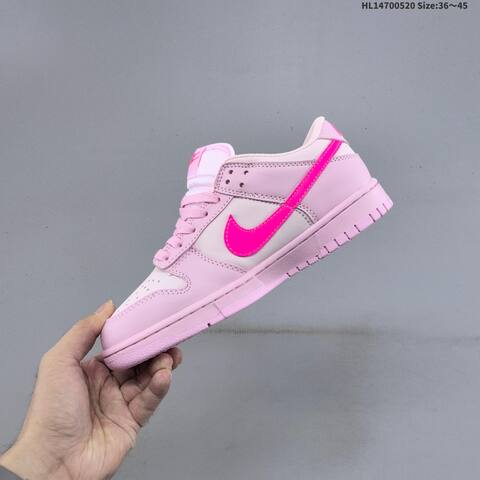 Nike SB Dunk Low Light Pink Hot Pink EU 36-45 Skate Shoe - Unisex (BS-60234)