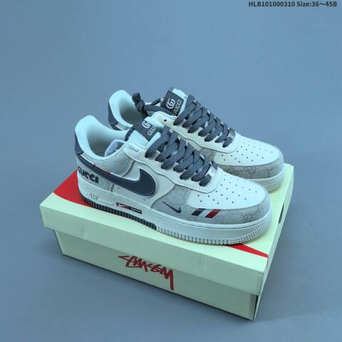 Nike Air Force 1 07 LV8 Off White Black Red EU 36 45 Sneaker EU 36-45 - Unisex (BS-61398)