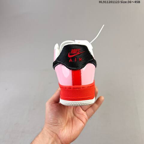 Nike Air Force 1 07 White Pink Red Black EU 36-45 Sneaker - Unisex (BS-63198)