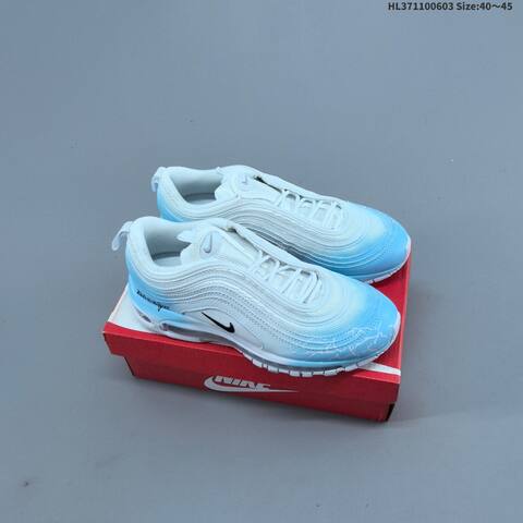 Nike Air Max 97 SE Black White Blue Neon Green EU 40-45 Sneaker - Men's (BS-59975)
