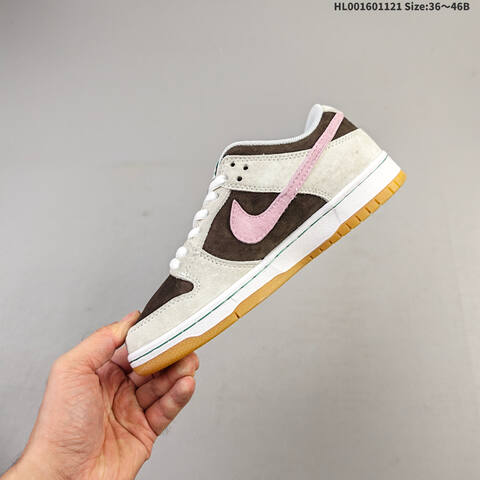 Nike SB Dunk Low Pro Grey Brown White Pink Mint EU 36-46 Skate Shoe - Unisex (BS-63314)