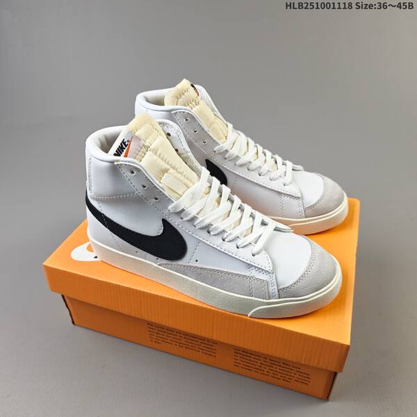 Nike Blazer Mid 77 Jumbo black white red sail yellow EU 36-45 skate shoe