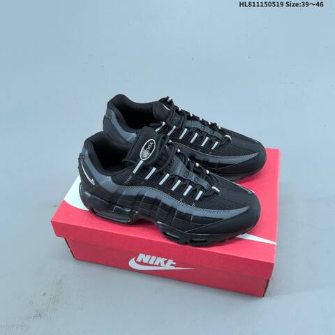 Nike Air Max 95 Black Grey Silver EU 39-46 Running Shoe - Unisex (BS-60251)