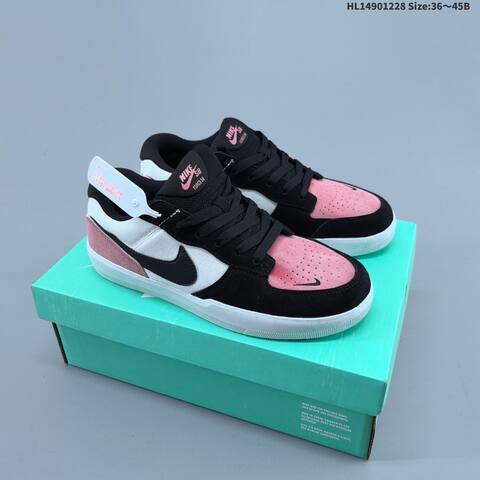 Nike SB Force 58 CZ2959 Black White Blue Pink EU 36-45 Skate Shoe - Unisex (BS-62367)