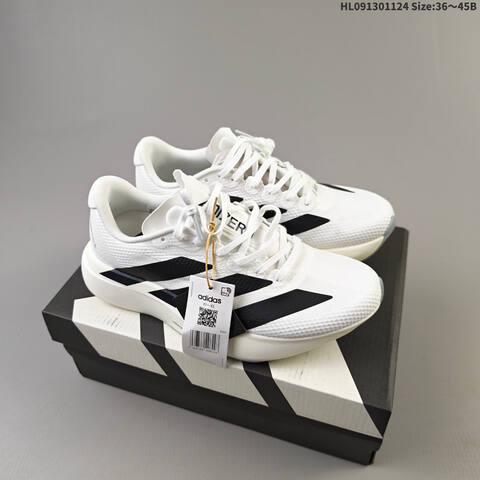 Adidas Adizero Evo SL White Black Off White EU 36-45 Running Shoe - Unisex (BS-65475)