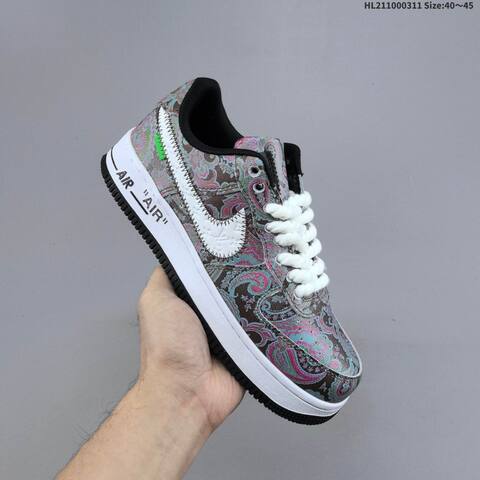 Nike Air Force 1 07 Low Multicolor Black White Green Pink EU 36 45 Sneaker EU 36-45 - Unisex (BS-61371)