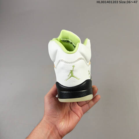 Air Jordan 5 Retro Luminous Green And Sail AIR JORDAN 5 Aj5 Lifestyle (BS-67559)