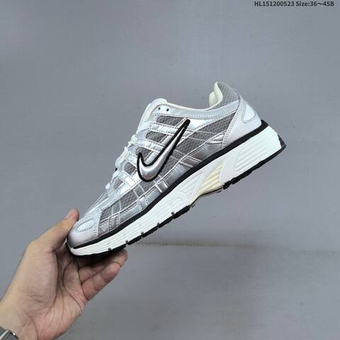 Nike P-6000 Grey Silver White Mint Cream EU 36-45 Running Shoe - Unisex (BS-60197)
