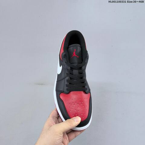 Air Jordan 1 Low Alternate Bred Toe AIR JORDAN 1 Aj1 Lifestyle (BS-66383)