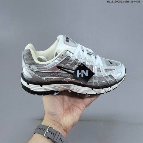 Nike P-6000 Grey Silver White Mint Cream EU 36-45 Running Shoe - Unisex (BS-60197)