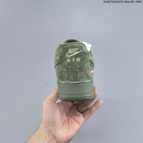 Nike Air Force 1 07 LV8 DF0188 117 Olive Green Red EU 36 45 Sneaker EU 36-45 - Unisex (BS-62293)