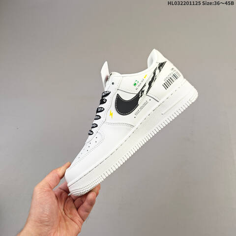 Nike Air Force 1 07 LV8 JP8028 072 White Black EU 36 45 Sneaker EU 36-45 - Unisex (BS-63113)