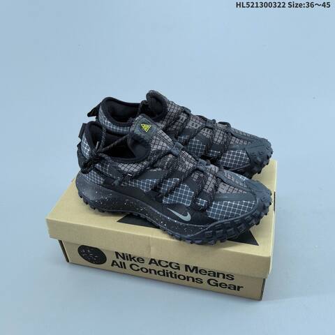Nike ACG Mountain Fly Low GTX SE White Grey Black Orange Olive EU 36-45 Trail Shoe - Unisex (BS-61191)