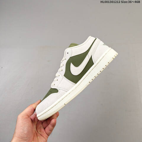 Air Jordan 1 Low Medium Olive AIR JORDAN 1 Aj1 Lifestyle (BS-67476)