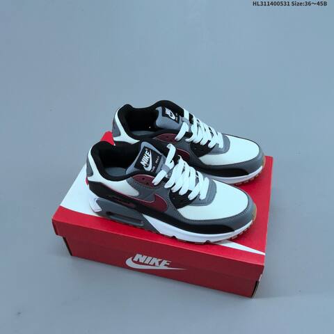 Nike Air Max 90 Cool Grey White Black Yellow EU 36-45 Sneaker - Unisex (BS-60049)