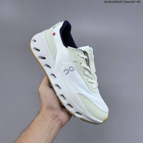 On Running Cloudsurfer Max White Cream Navy Gum EU 36-45 Running Shoe Running Sneakers - Unisex (BS-69719)