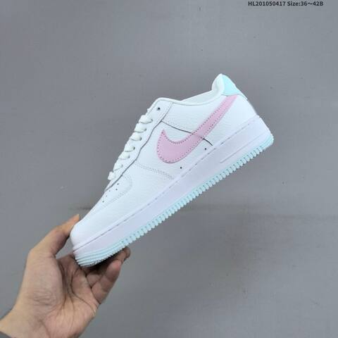 Nike Air Force 1 07 Low White Pink Light Blue EU 36-42 Sneaker - Unisex (BS-60687)