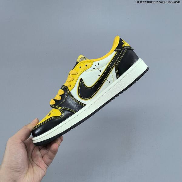 Jordan Air Jordan 1 Low x Travis Scott black yellow white and brown white EU 36-45 casual lifestyle