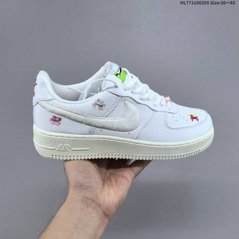 Nike Air Force 1 07 Low Join Forces IQ1143 100 White Sail Green Red Pink EU 36-45 Sneaker - Unisex (BS-61523)
