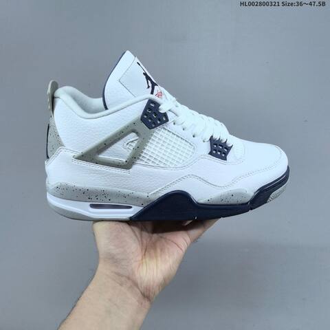 Air Jordan 4 Retro Midnight Navy AIR JORDAN 4 Aj4 Lifestyle (BS-66484)