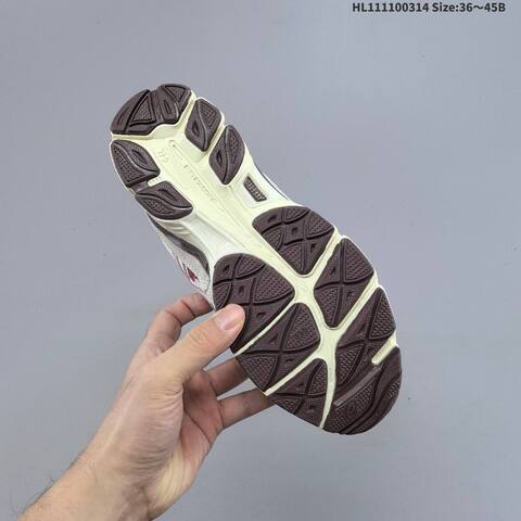 ASICS GEL-NYC 1203A788-100 Cream Burgundy Grey Brown EU 36-45 Running Shoe Running Sneakers - Unisex (BS-68995)