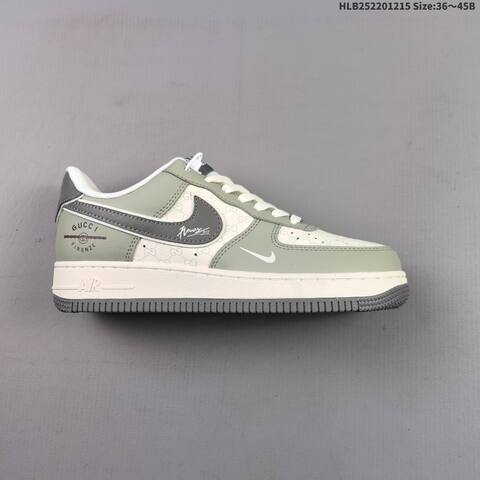 Nike Air Force 1 07 LV8 Light Grey White Dark Grey EU 36-45 Skate Shoe - Unisex (BS-62662)