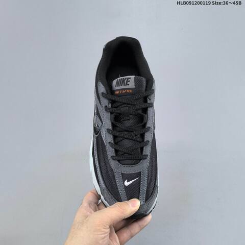 Nike Initiator Black Dark Grey White EU 36-45 Running Shoe - Unisex (BS-61895)