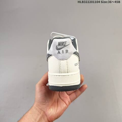 Nike Air Force 1 07 LV8 MZ9588-811 Off White Dark Grey Red EU 36-45 Sneaker - Unisex (BS-63883)