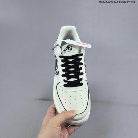 Nike Air Force 1 07 LV8 DF0188 149 Off White Black White EU 36 45 Sneaker EU 36-45 - Unisex (BS-60412)