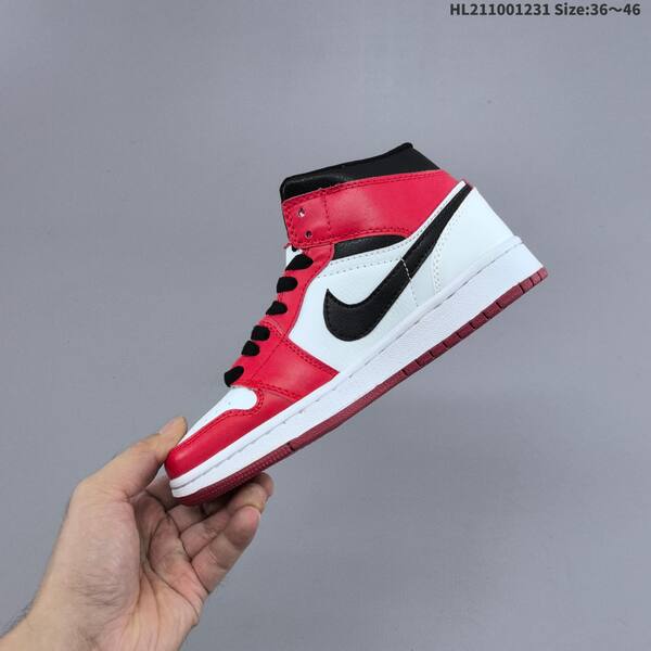 Nike Air Jordan 1 Retro Mid red white black EU 36-46 basketball lifestyle