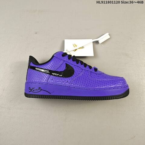 Nike Air Force 1 07 Purple Black EU 36-46 Sneaker - Unisex (BS-63432)