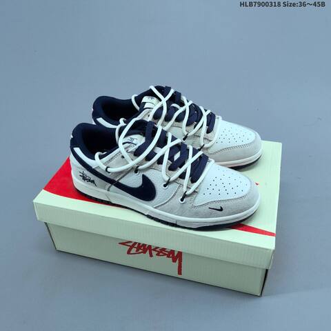 Nike Dunk SB Low White Black Navy EU 36-45 Skate Shoe - Unisex (BS-61279)