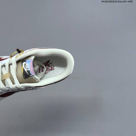 Nike SB Dunk Low CNY Pegasus Pack White Red Sail Dark Brown EU 36-46 Skate Shoe - Unisex (BS-61490)