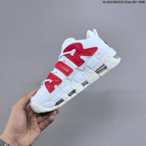 Nike Air More Uptempo Low White Red Purple Green EU 36-45 Basketball Shoe - Unisex (BS-61085)