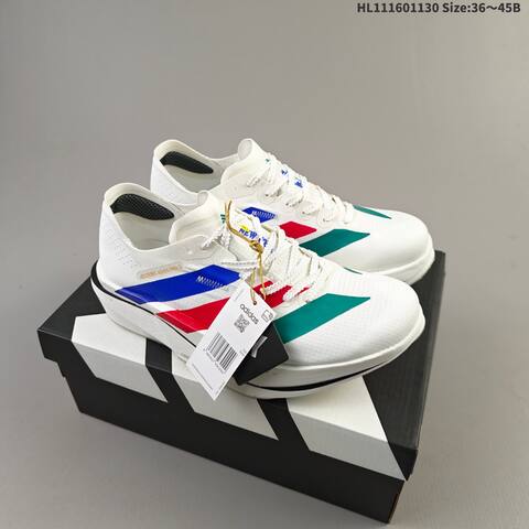 Adidas Adizero Adios Pro 5 White Blue Red Green EU 36-45 Running Shoe - Unisex (BS-65387)