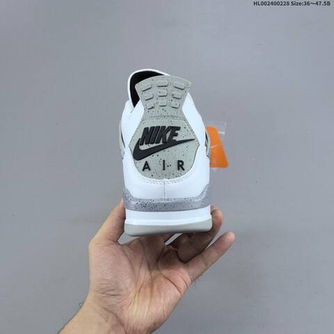 Air Jordan 4 Retro OG White Cement Replica AIR JORDAN 4 Aj4 Lifestyle (BS-66661)