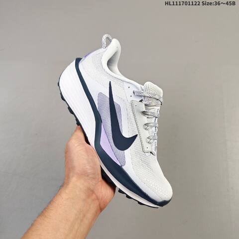 Nike ReactX Pegasus Trail 6 White Navy Purple Blue EU 36-45 Trail Shoe - Unisex (BS-63252)