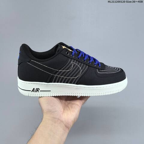 Nike Air Force 1 07 Black Blue White EU 36-45 Sneaker - Unisex (BS-61882)