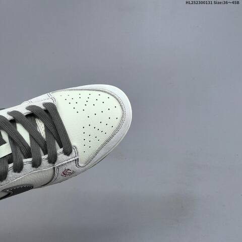Nike Dunk Low Retro DIY 2026 Year Of The Horse Off White Dark Grey Red EU 36-45 Skate Shoe - Unisex (BS-61608)