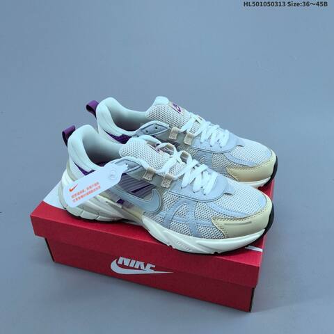 Nike V2K Run White Beige Grey EU 36-45 Running Shoe - Unisex (BS-61339)